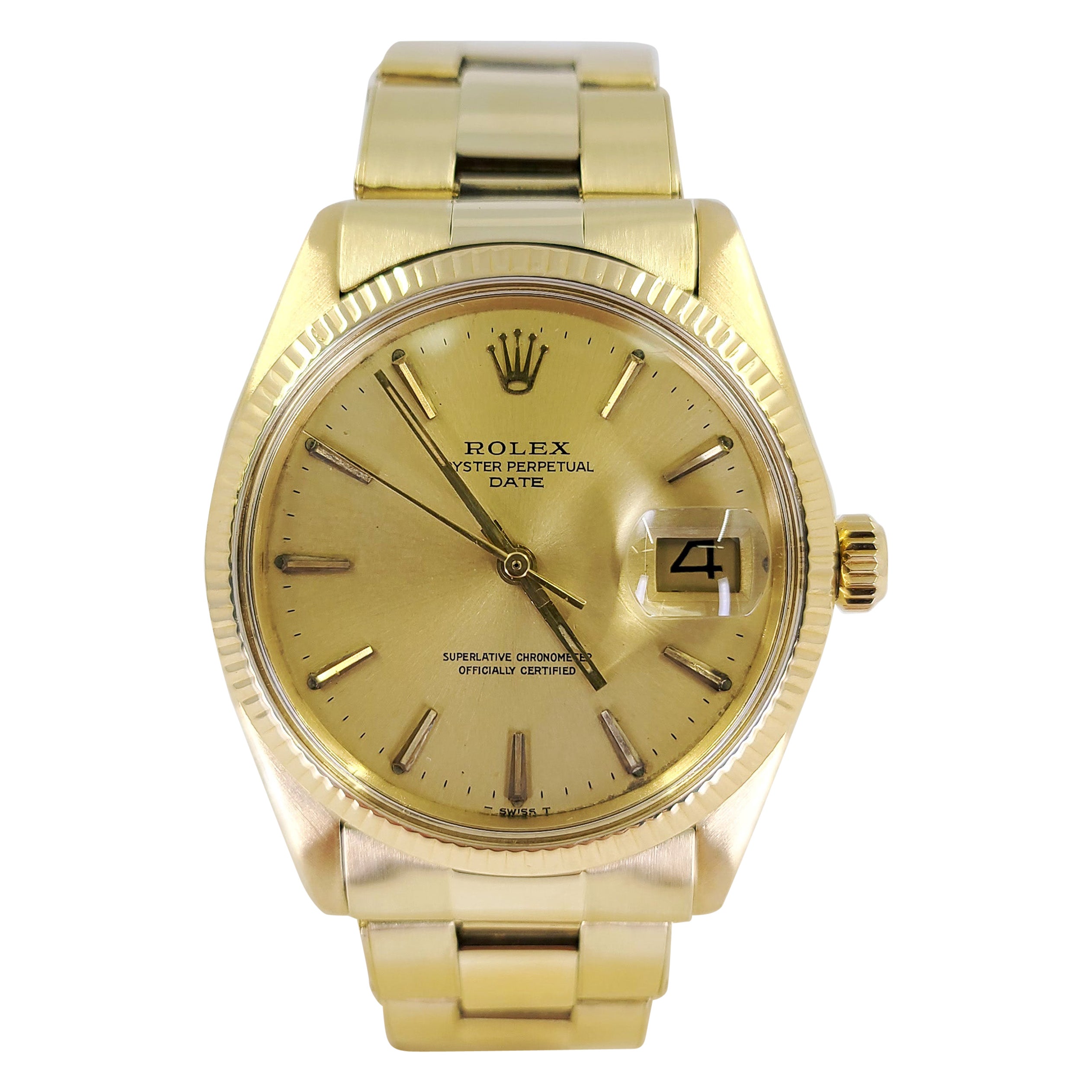 Orologio da polso automatico Rolex Yellow Gold Date