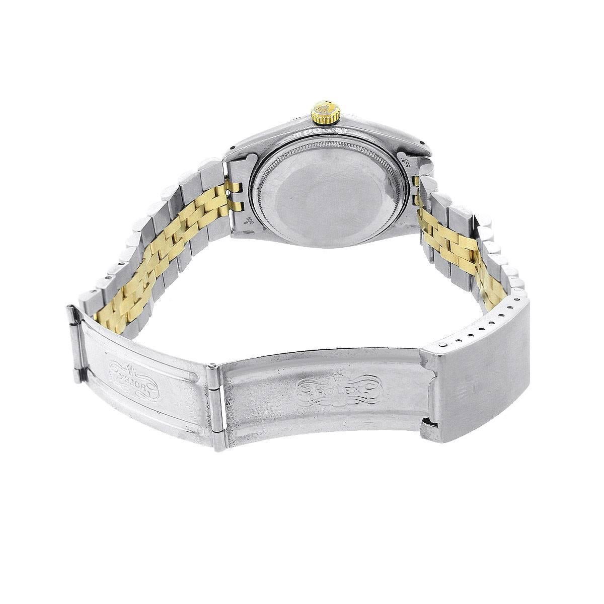 Rolex yellow gold Datejust Automatic Wristwatch Ref 1160 1