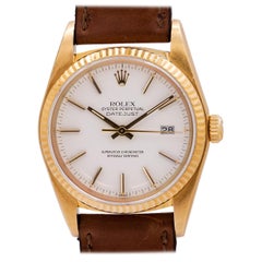 Rolex Yellow Gold Datejust “Snow White” Self-Winding Wristwatch, circa 1984