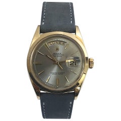 Rolex Yellow Gold Day Date Taupe Dial Automatic Wristwatch, 1960s