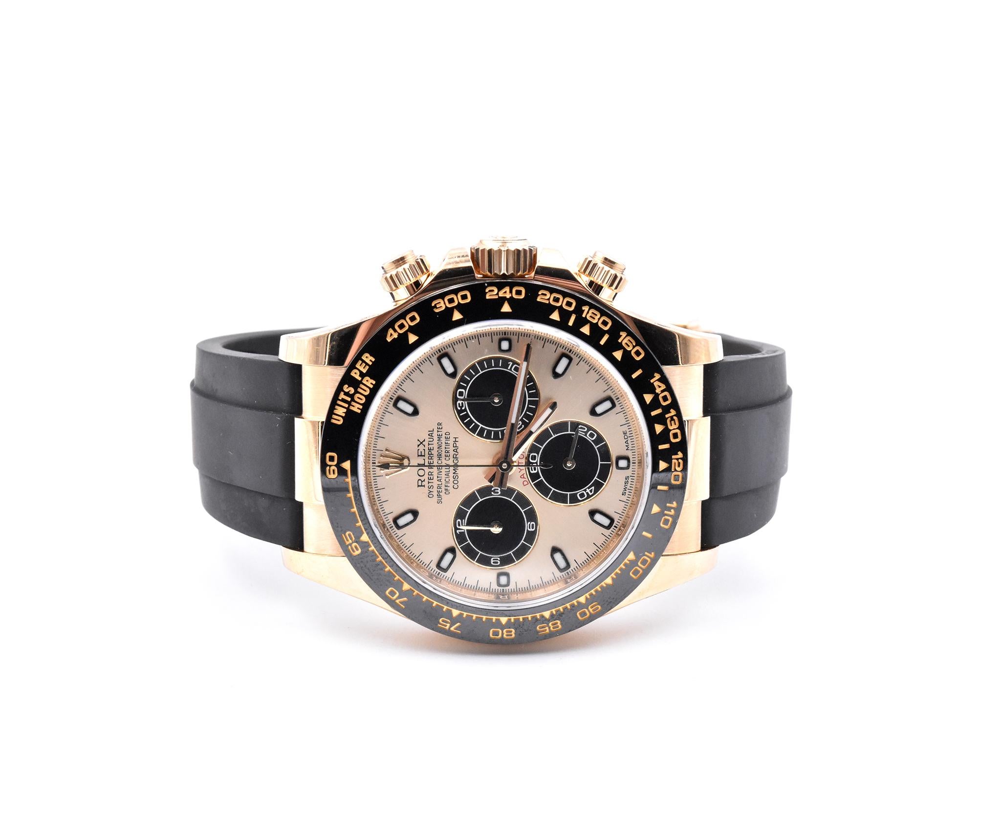 Rolex Yellow Gold Daytona Cosmograph Watch Ref. 116518LN In Excellent Condition In Scottsdale, AZ
