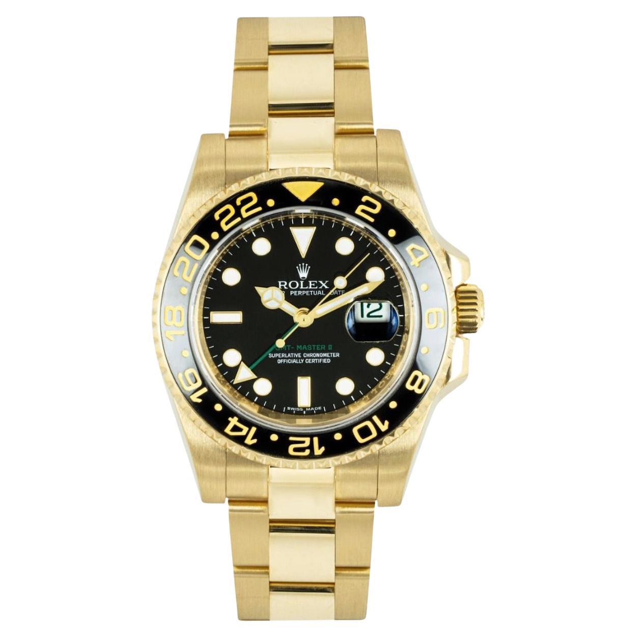 Gelbgold GMT-Master II 116718LN Uhr von Rolex