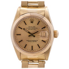 Rolex yellow gold Midsize Datejust wristwatch Ref 6827, circa 1981