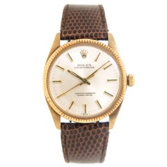 Rolex Oyster Perpetual Presentation Automatik-Armbanduhr aus Gelbgold