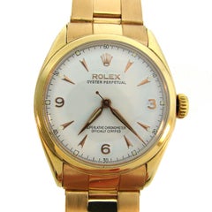 Vintage Rolex Yellow Gold Oyster Perpetual Automatic Wristwatch
