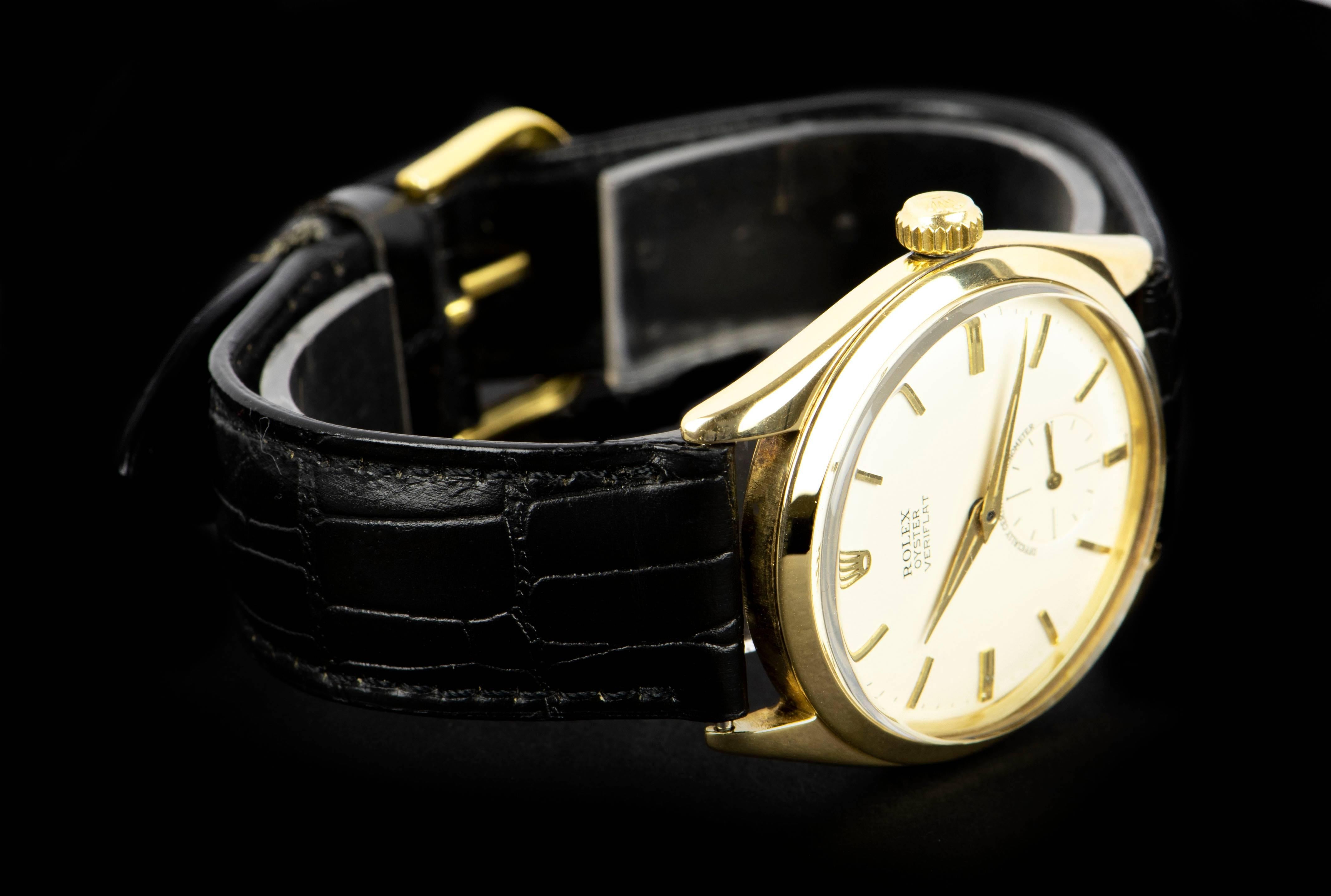 rolex precision gold