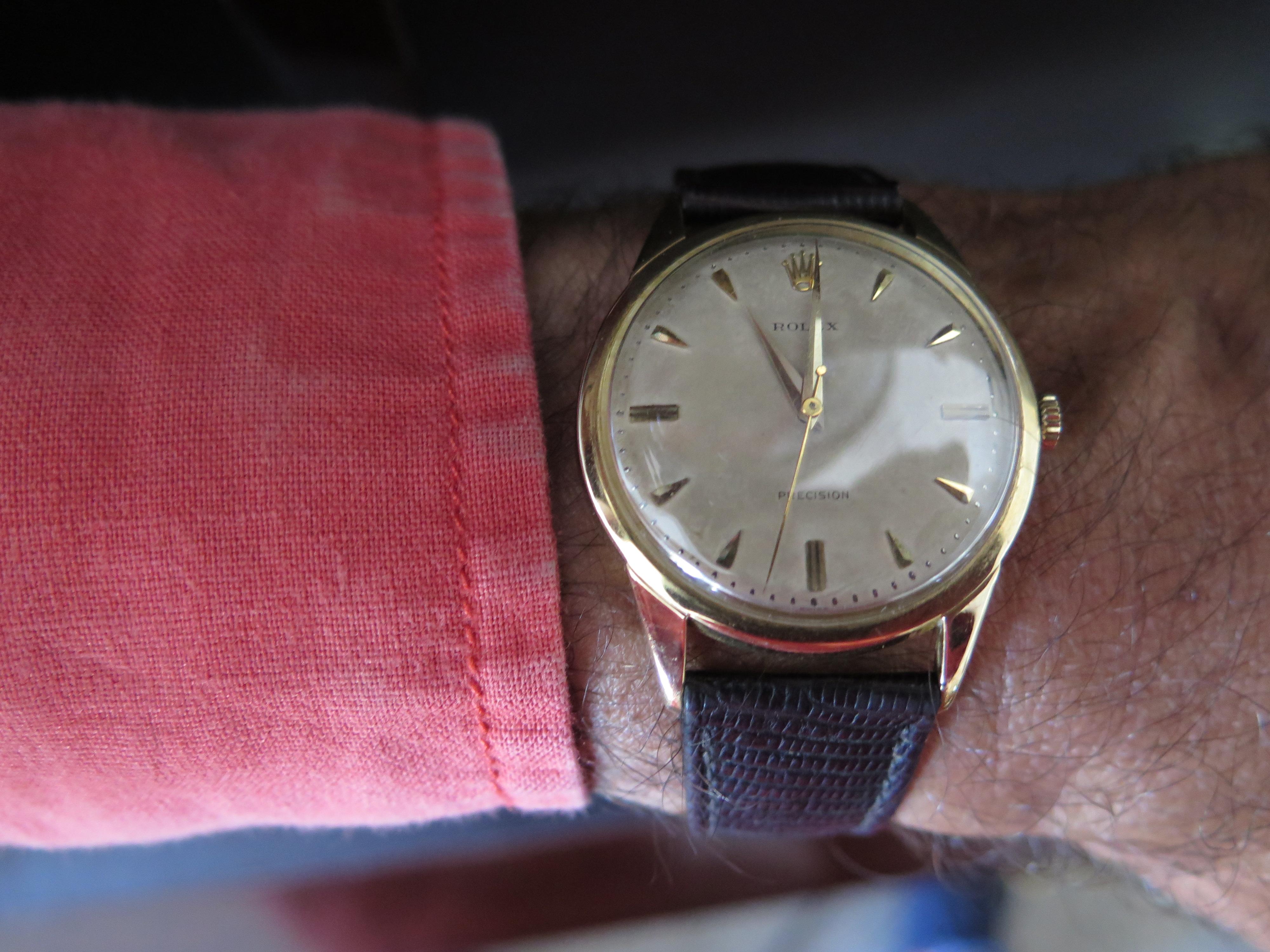 Gelbgold Precision Handgefertigte Armbanduhr Ref 9004 (Moderne)