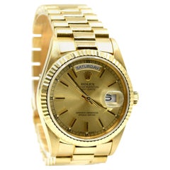 Rolex Yellow Gold President Day-Date DQ automatic Wristwatch Ref 18238