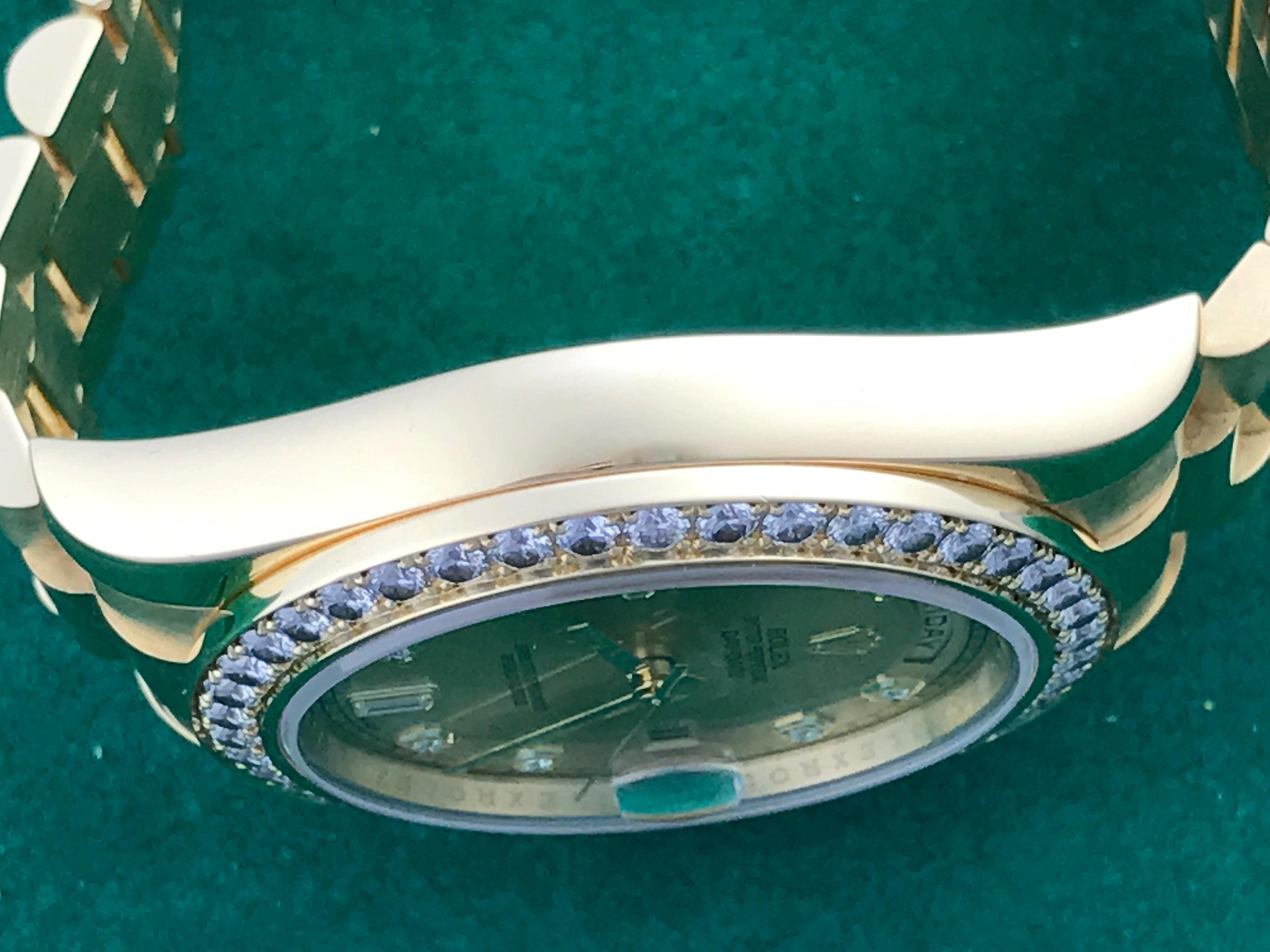 Rolex Yellow Gold President Day-Date II Automatic Wristwatch Ref 218348 2
