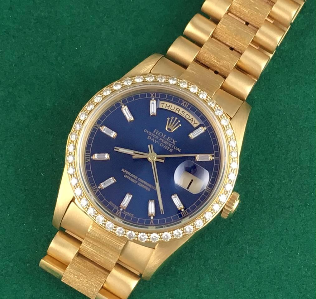 Men's Rolex Yellow Gold President Day-Date Oyster Automatic Wristwatch