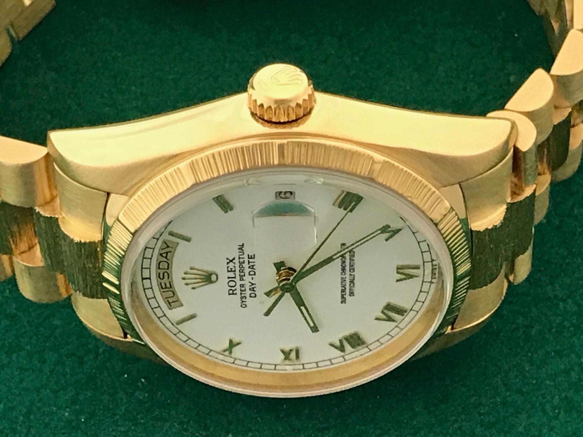 Rolex Yellow Gold President Day-Date Oyster Automatic Wristwatch Ref 18078 1