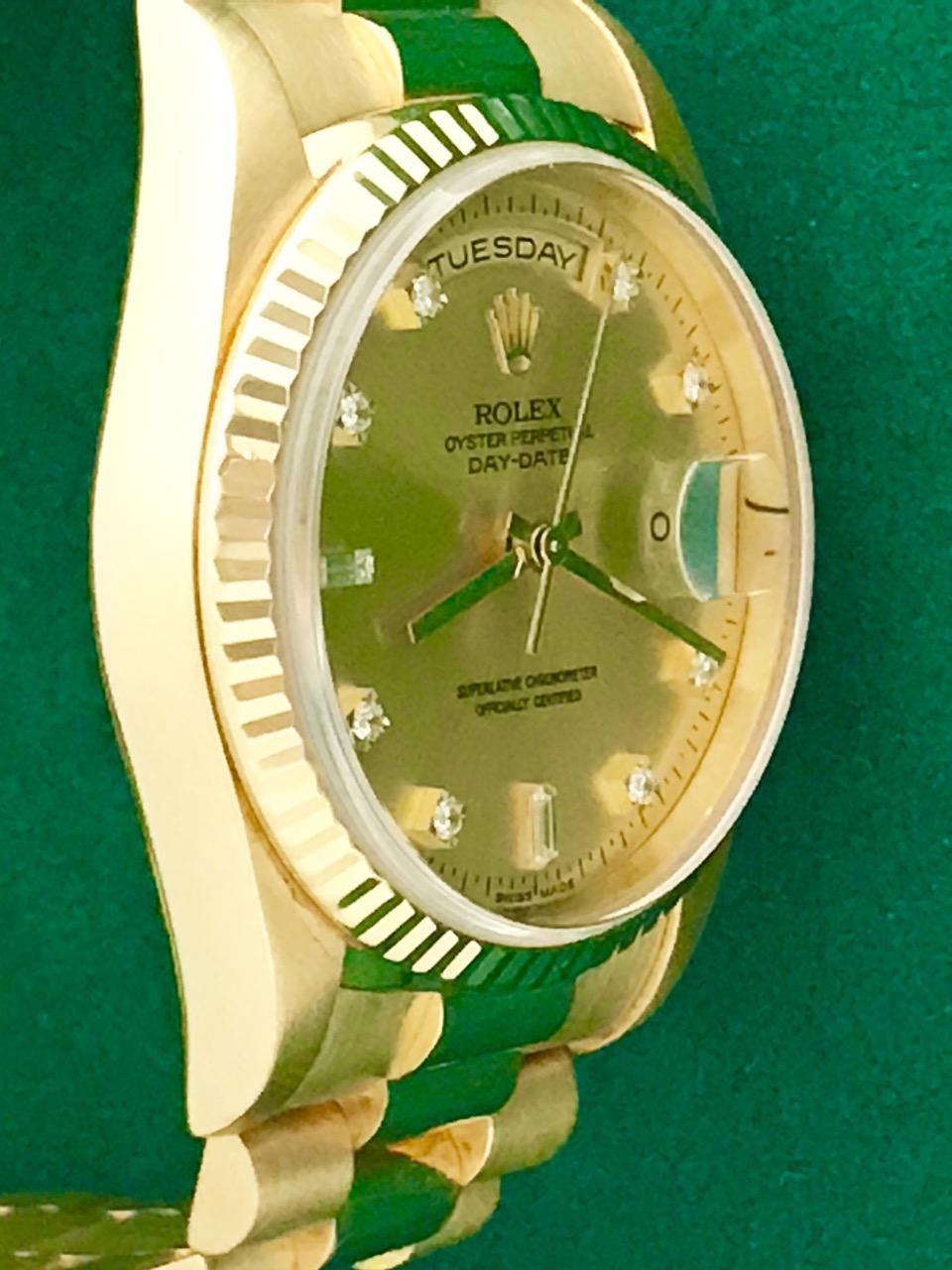 Men's Rolex Yellow Gold President Day-Date Oyster Automatic Wristwatch Ref 18238
