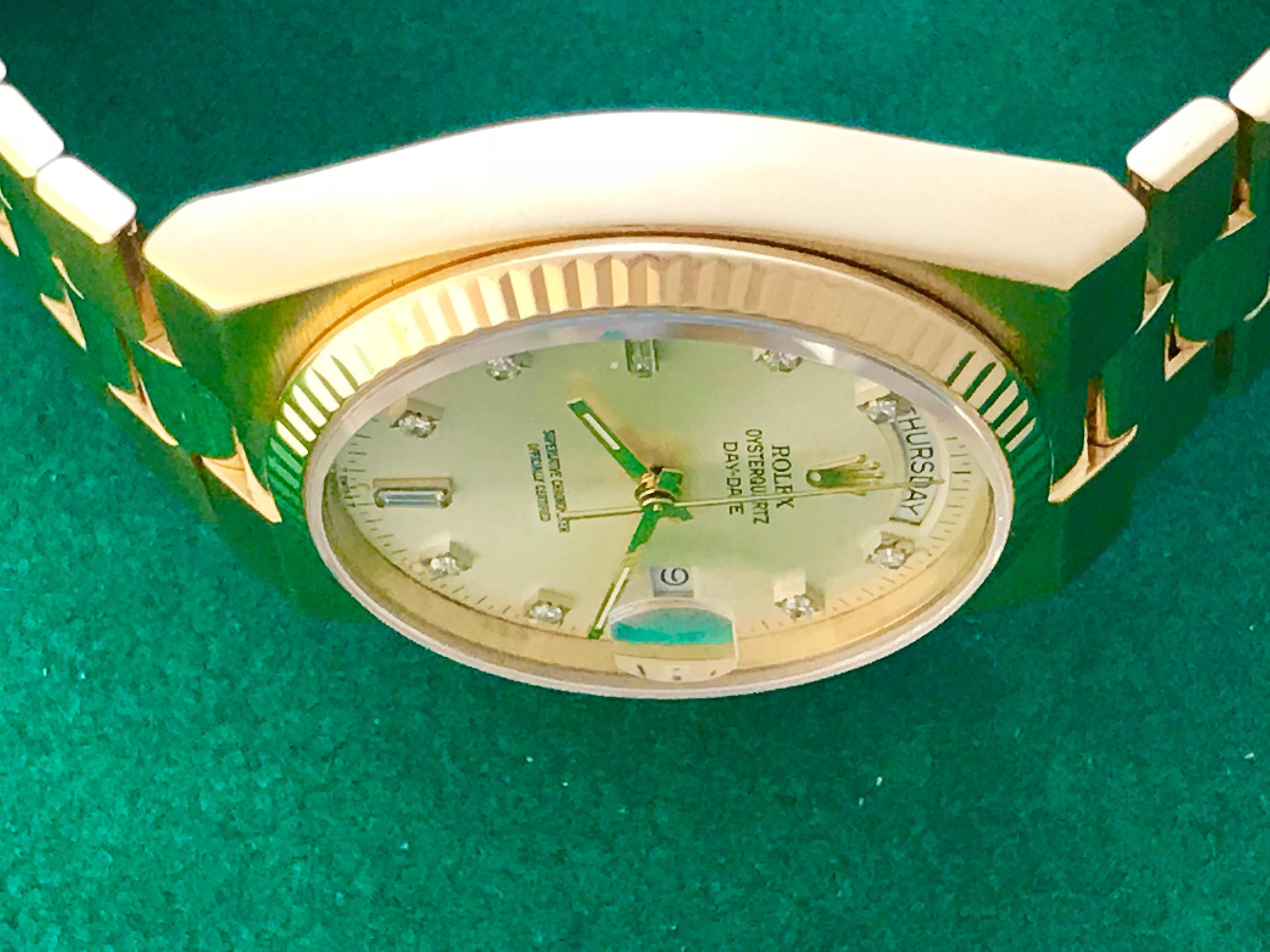 rolex day date quartz