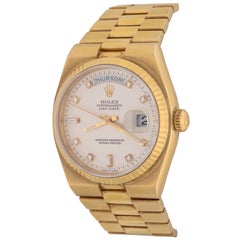 Rolex Yellow Gold President Day-Date Oyster Quartz Wristwatch Ref 19018