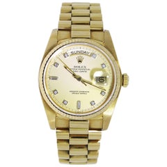 Used Rolex Yellow Gold Presidential Day-Date self-winding Wristwatch