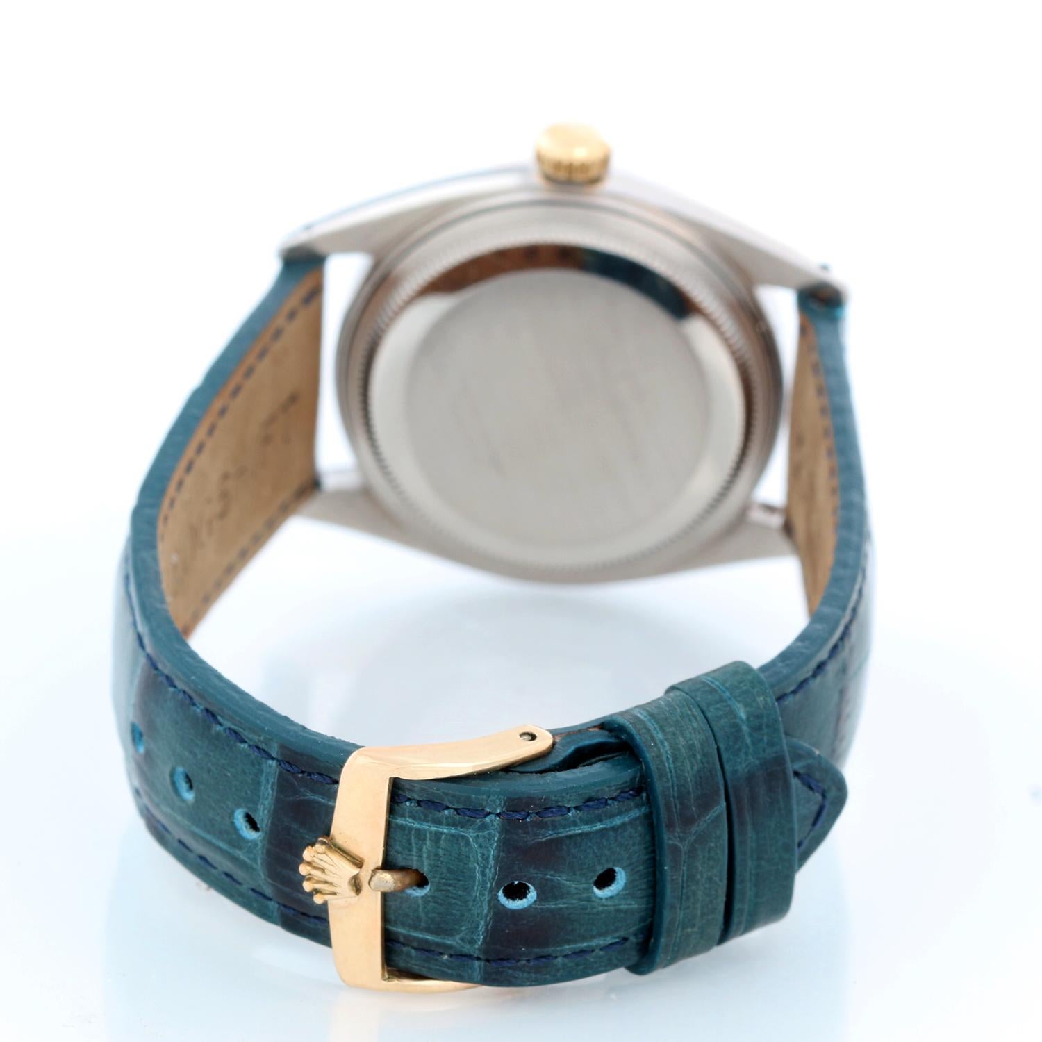 Rolex Yellow Gold Stainless Steel Datejust Automatic Wristwatch Ref 1601 In Good Condition In Dallas, TX