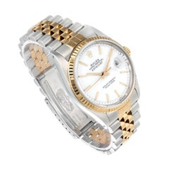 Rolex Yellow Gold Stainless Steel Datejust Men's Wristwatch