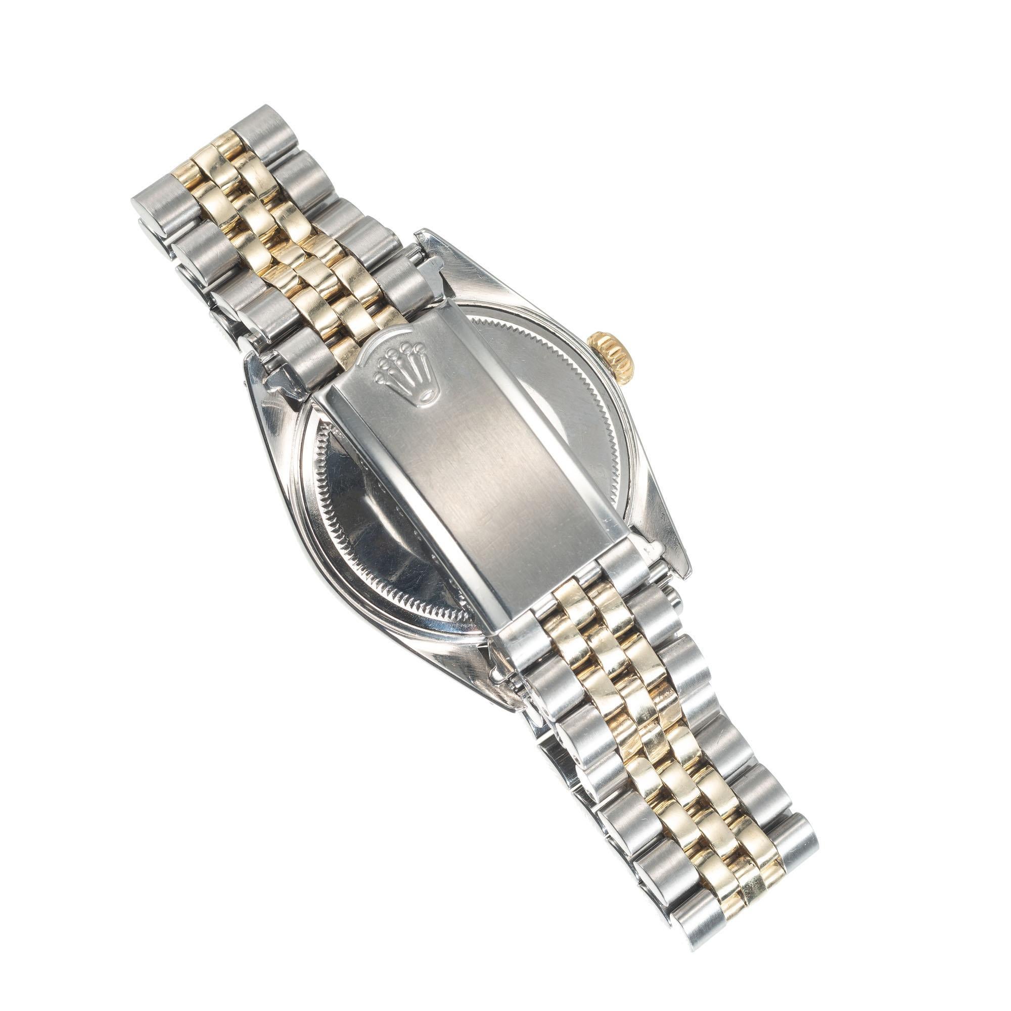 Women's or Men's Rolex Yellow Gold Stainless Steel Datejust Wristwatch