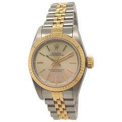 Rolex yellow gold stainless steel Oyster Perpetual Wristwatch, Circa 1995