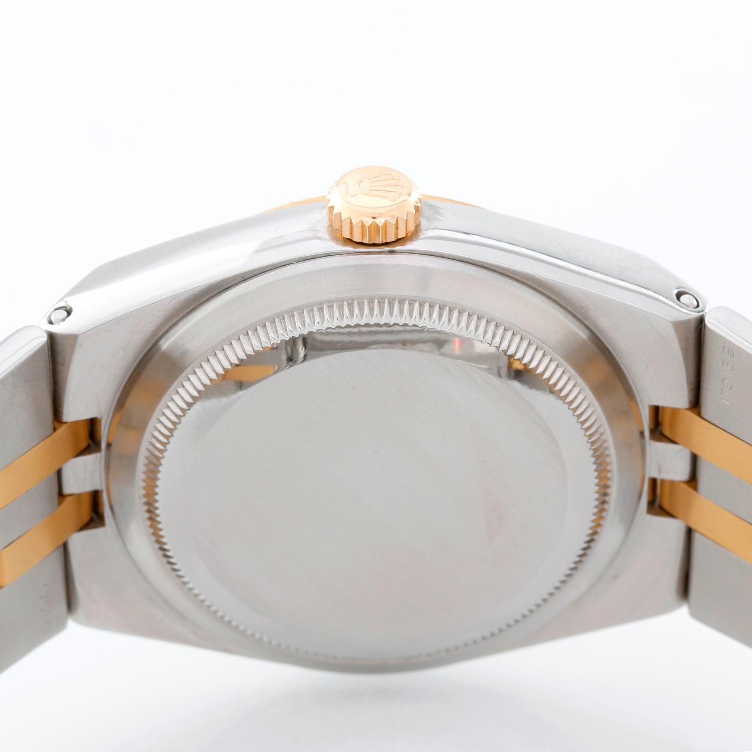 Women's or Men's Rolex Yellow Gold Stainless Steel Oysterquartz Datejust Wristwatch Ref 17013