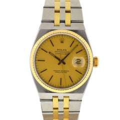 Rolex Yellow Gold Stainless Steel Oysterquartz Wristwatch Ref 17013