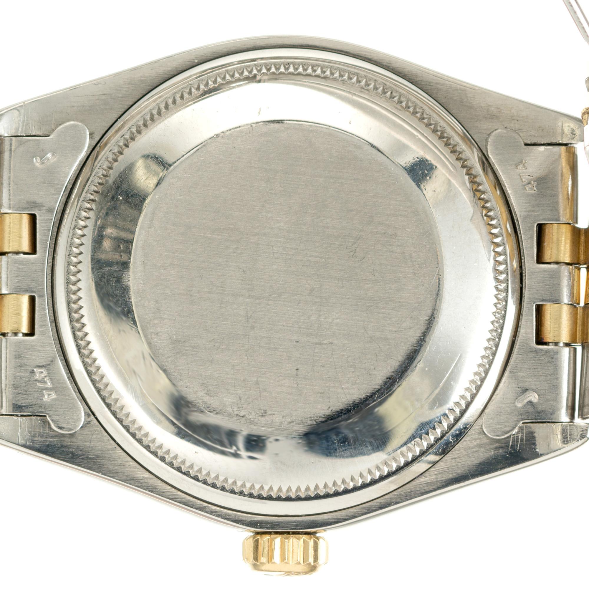 Rolex Yellow Gold Steel Date Wristwatch Ref 1505 1