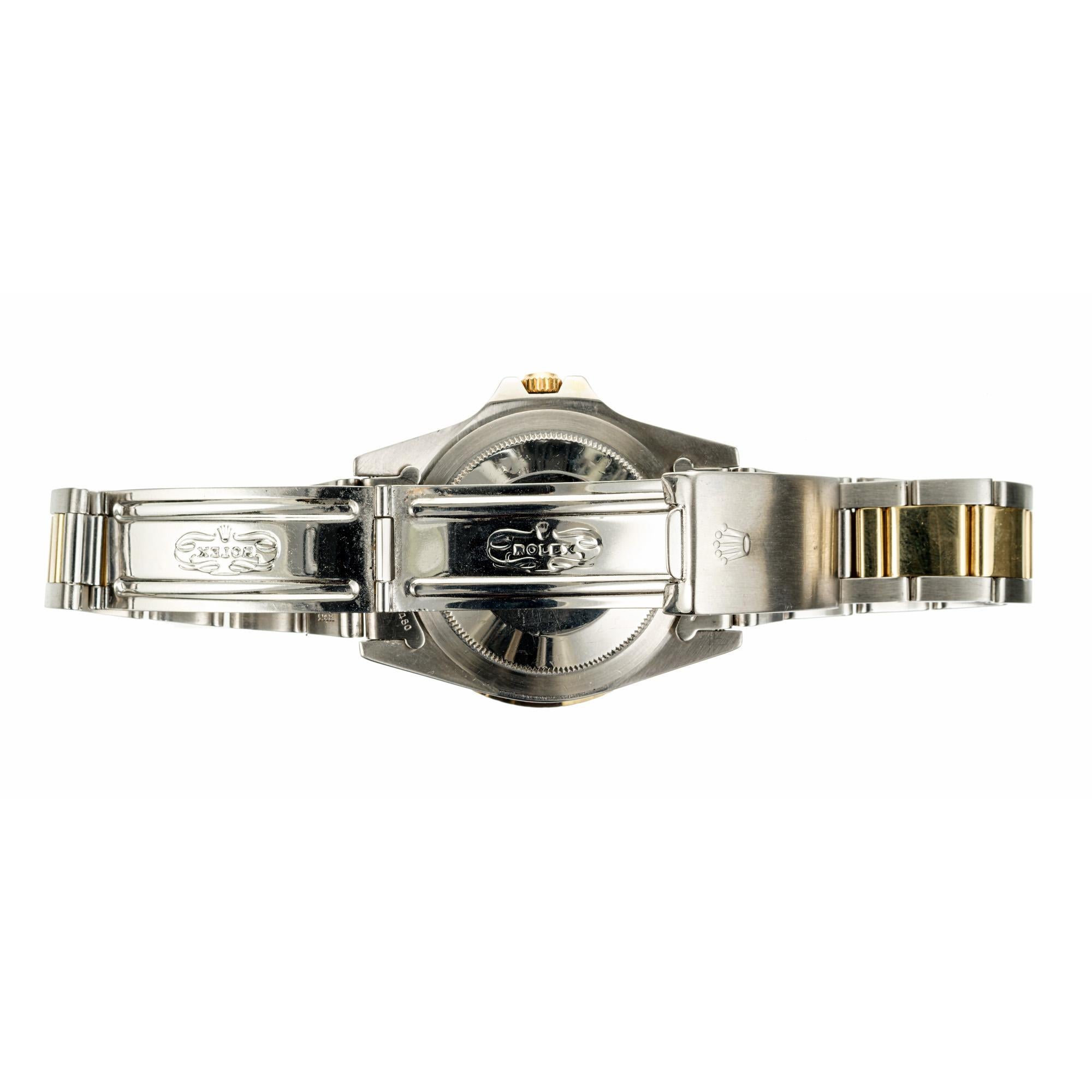 Rolex Montre-bracelet GMT à lunette Nipple en or jaune et acier Réf. 1675 en vente 1
