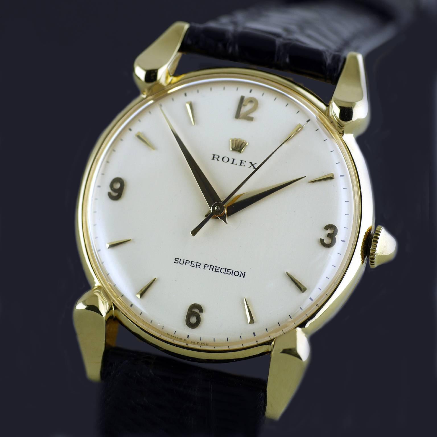 Rolex Yellow Gold Super Precision Chronometer Wristwatch, circa 1949 2