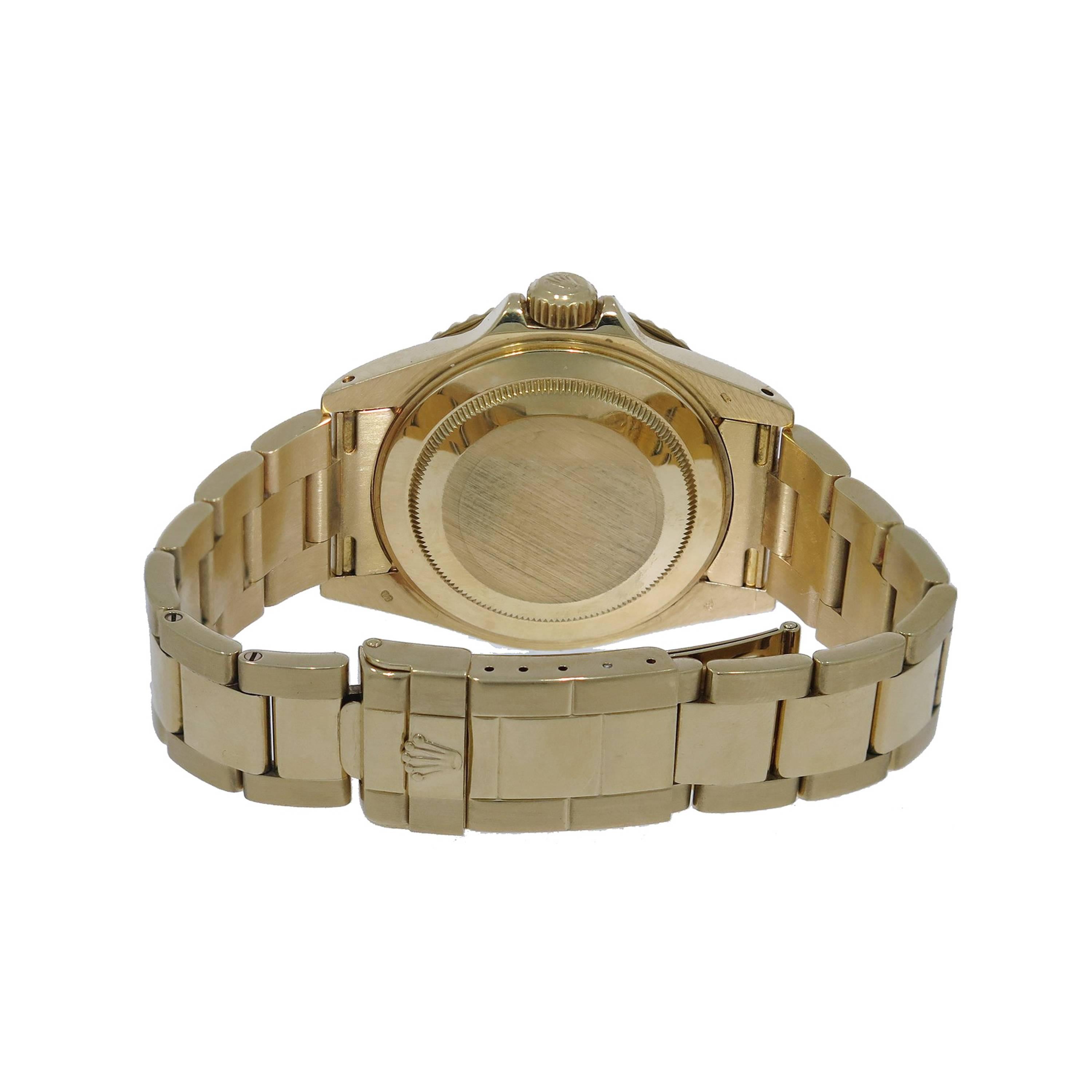 Modern Rolex Yellow Gold Yachtmaster self-winding Wristwatch