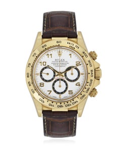 Rolex Zenith Cosmograph Daytona Yellow Gold Tachymetric Bezel Watch 16518