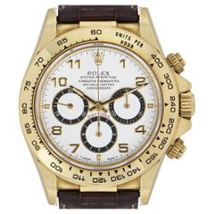 Rolex Zenith Cosmograph Daytona Yellow Gold Tachymetric Bezel Watch 16518