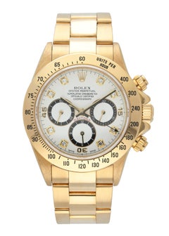 Rolex Zenith Daytona 16528 Yellow Gold Inverted Six Watch Full Set