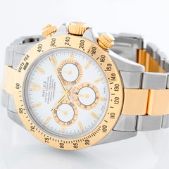 Rolex "Zenith" Daytona Steel and Gold 2-Tone Chronograph Watch 16523