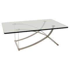 Rolf Benz 1150 Glass Table Silver Coffee Table