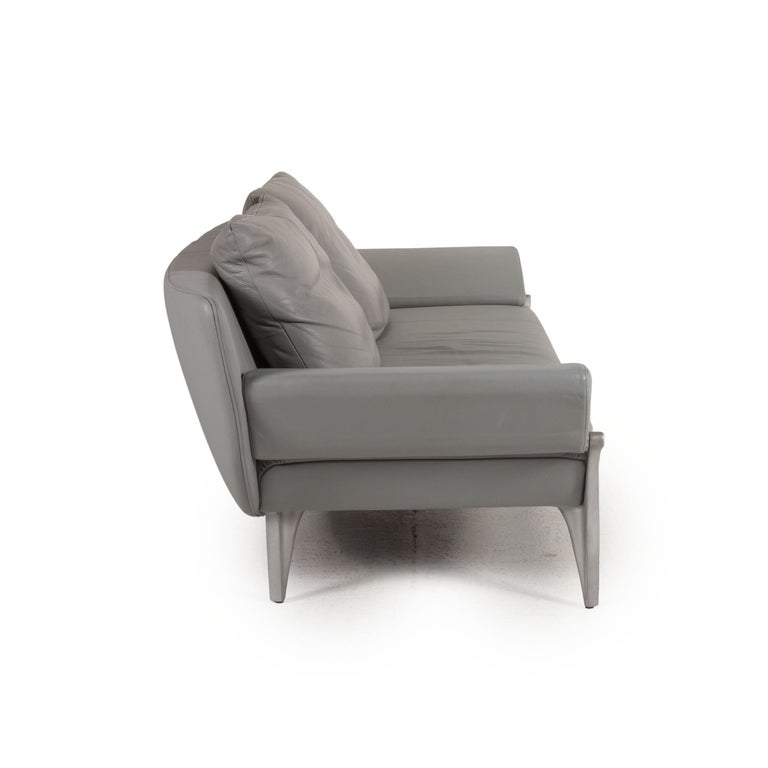 Rolf Benz 1600 Leather Sofa Gray Three Seater Function Armrest Couch At 1stdibs Rolf Benz 1600 Leather Sofa Gray Three, Ramella Leather Sofa