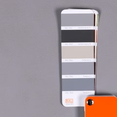 Rolf Benz 1600 Leather Stool Gray