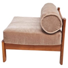 Rolf Benz 1970s Modular Sofa Chair, Reupholstered in Luxe Mohair Wool