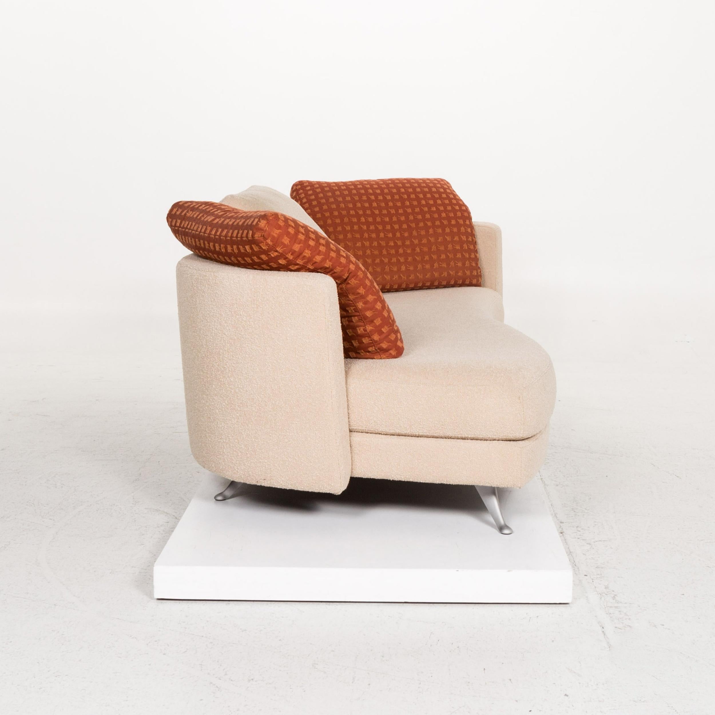 Rolf Benz 2500 Stoff-Sofa Beige Zweisitzer-Kommode im Angebot 1
