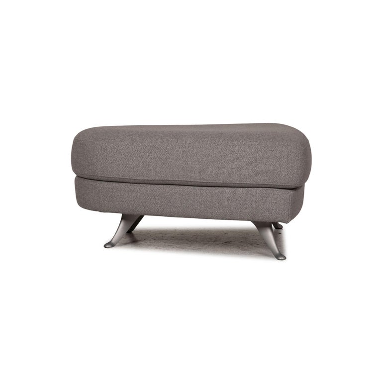 Rolf Benz 2500 Fabric Sofa Set Gray Two-Seater Stool at 1stDibs | corner  sofa with stool 2 seater