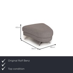 Rolf Benz 2500 Fabric Stool Gray