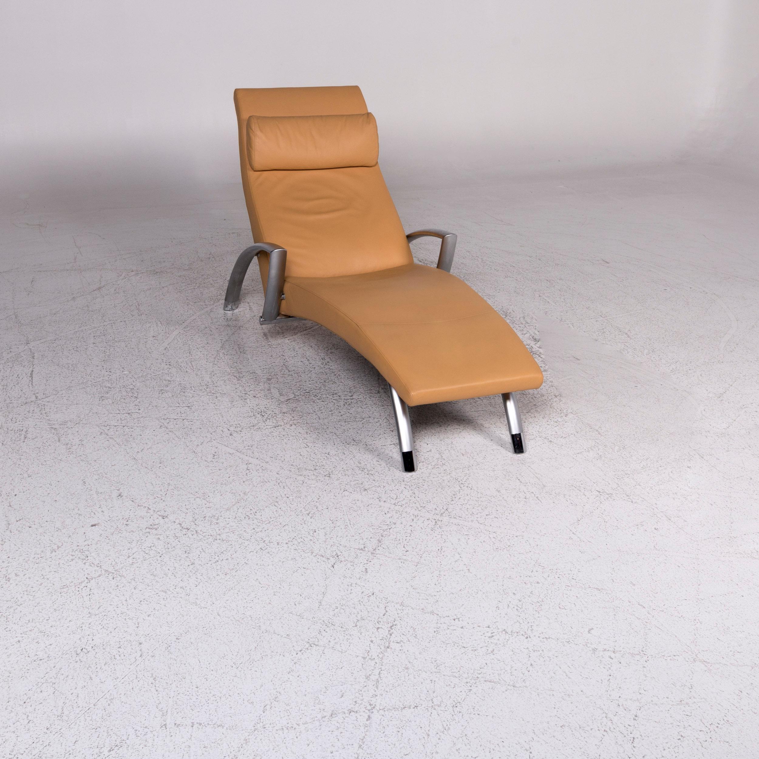 Rolf Benz 2600 Leather Lounger Yellow Relax (Moderne)