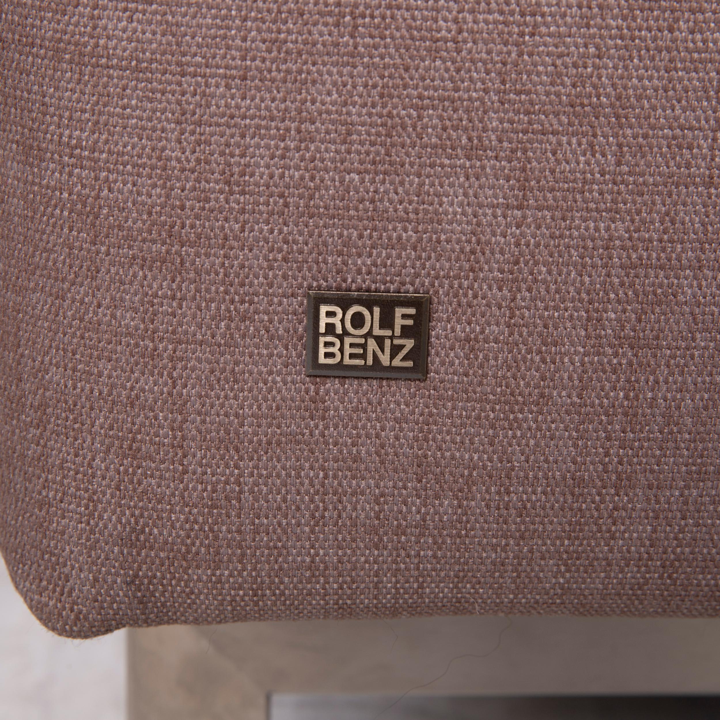 German Rolf Benz 318 Linea Fabric Sofa Gray Two-Seat