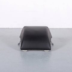 Rolf Benz 322 Leather Foot-Stool Black Bench