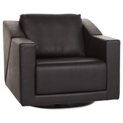 Rolf Benz 350 Leather Armchair Black