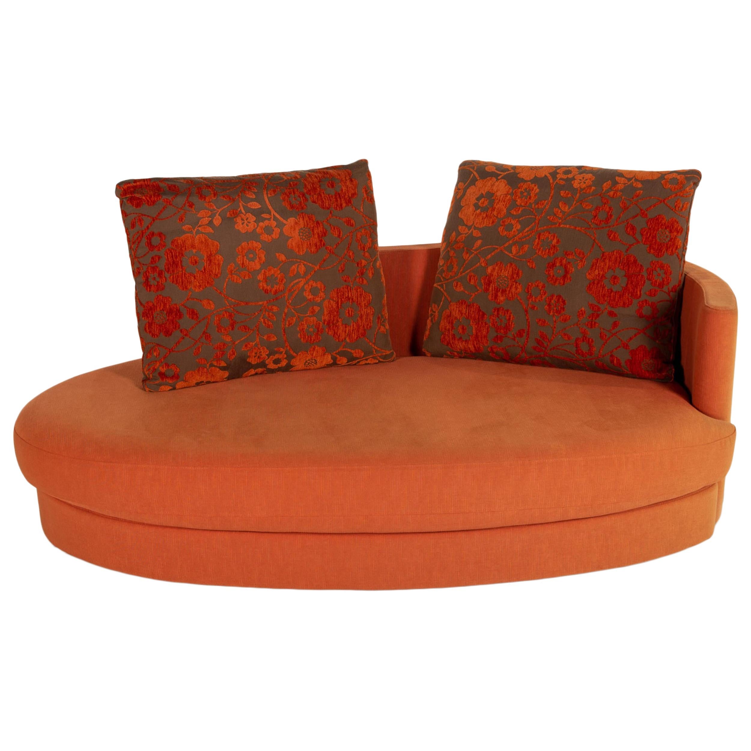 Rolf Benz 4500 fabric sofa orange twoseater couch For Sale at 1stDibs