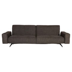 Rolf Benz 50 Fabric Sofa Gray Four-Seater Couch Relaxation Function