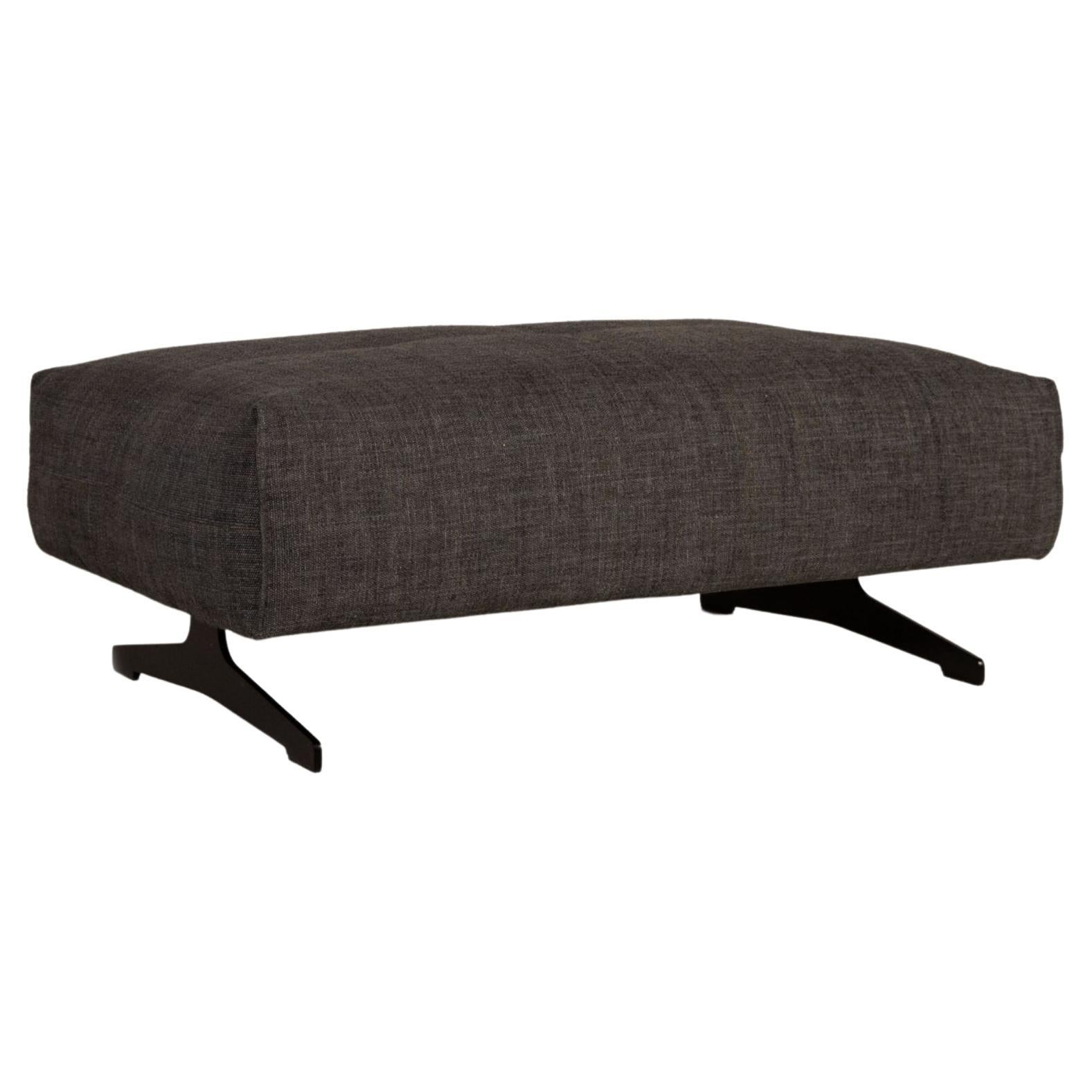 Rolf Benz 50 Fabric Stool Gray For Sale