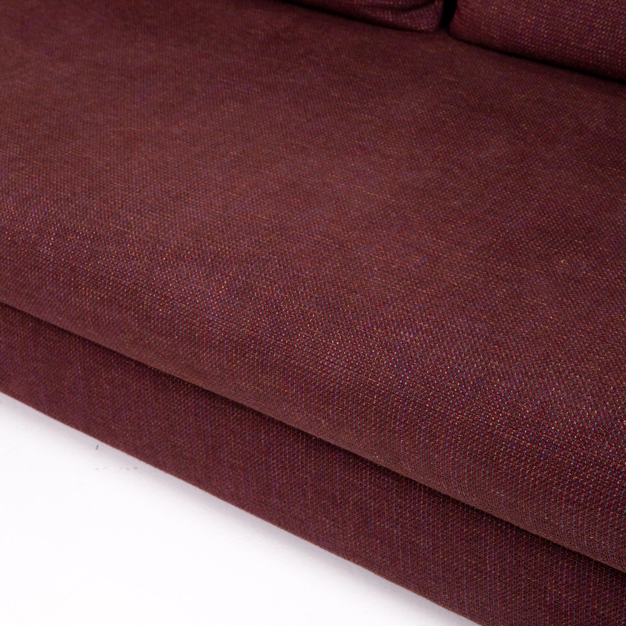 dark red sofa