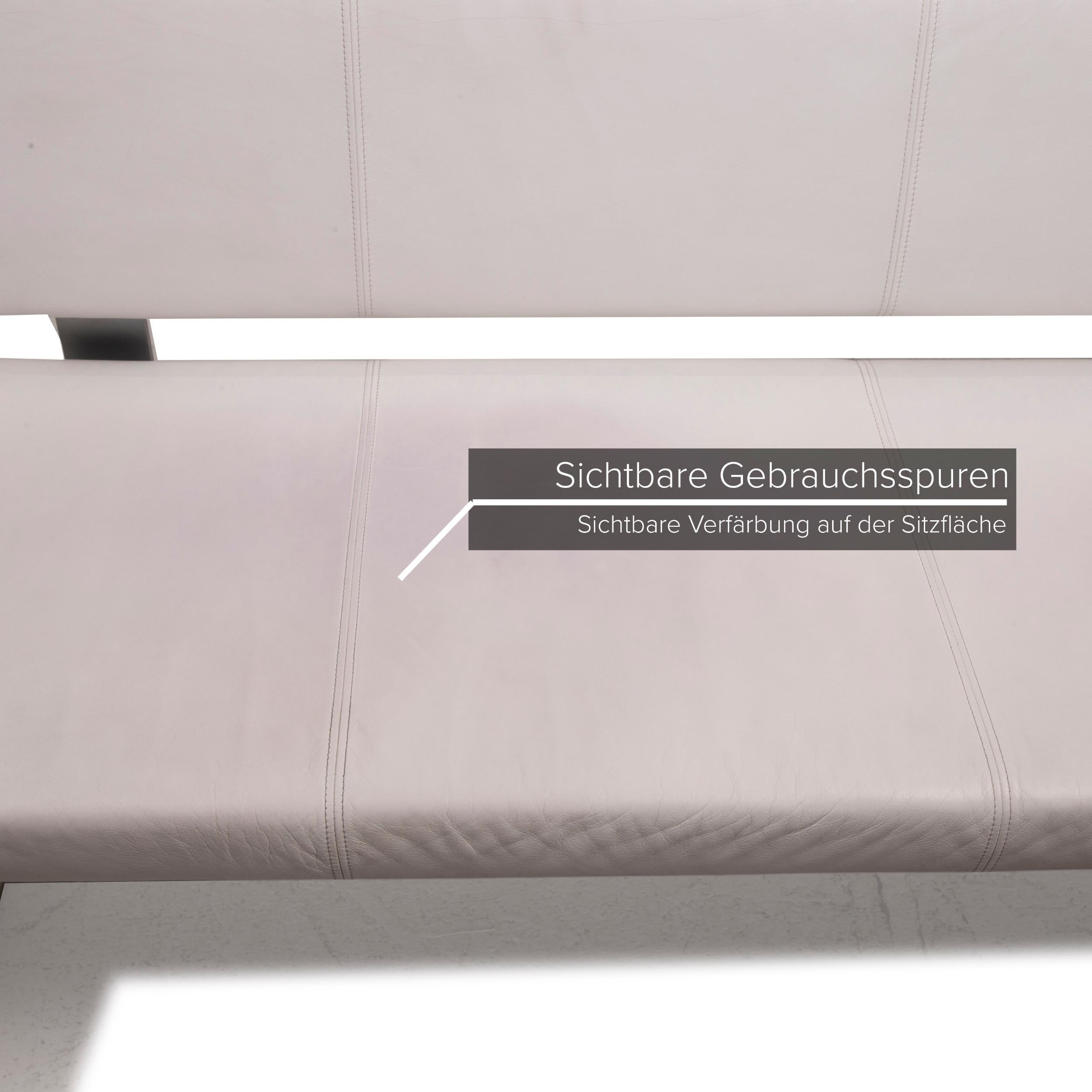 rolf benz 620 leather bench cream three seater bench for sale at 1stdibs