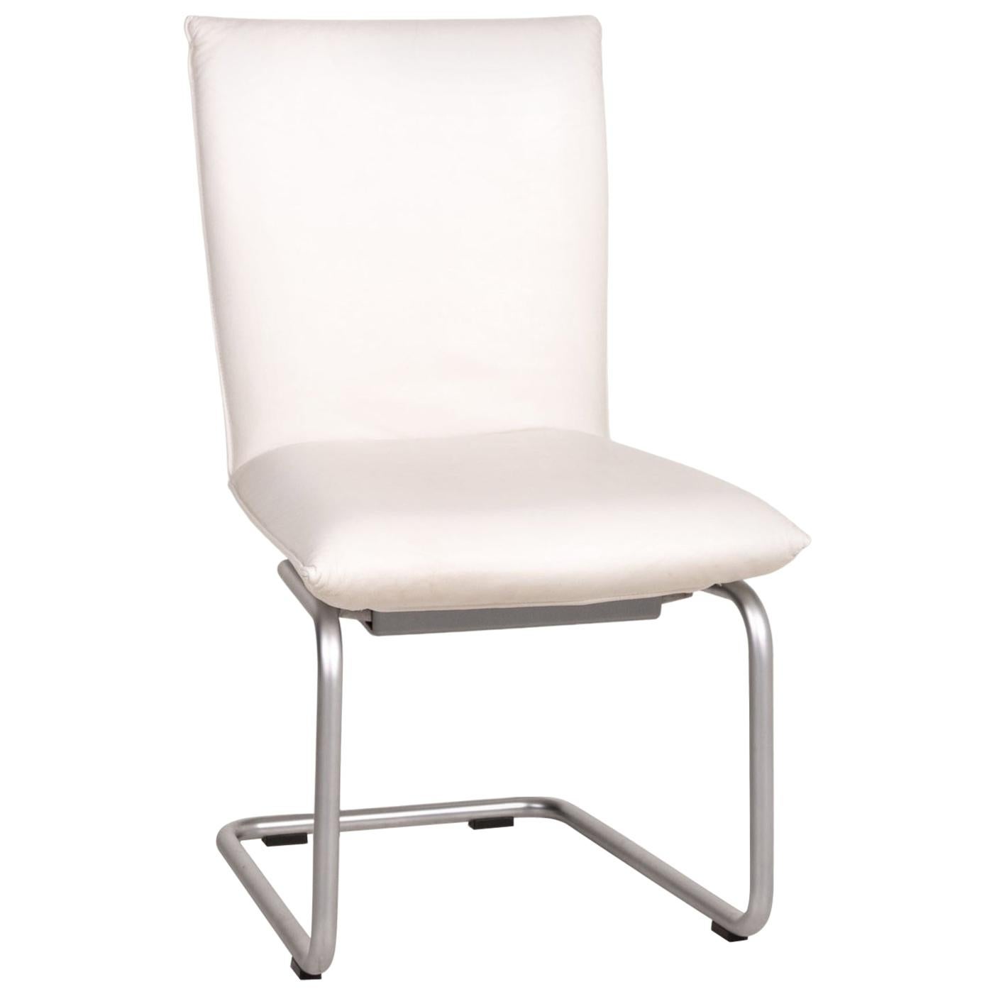 Rolf Benz 620 Leather Chair Cream Cantilever